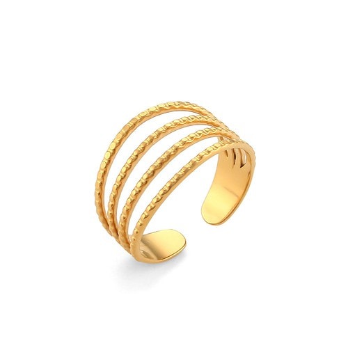 Statement Ring Damen Gold Breite