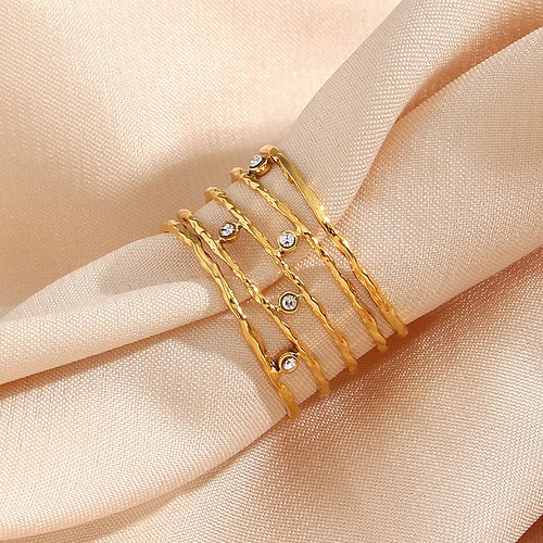 Statement Ring Gold Breite