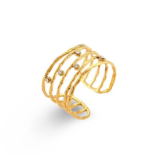 Statement Ring Gold Breite