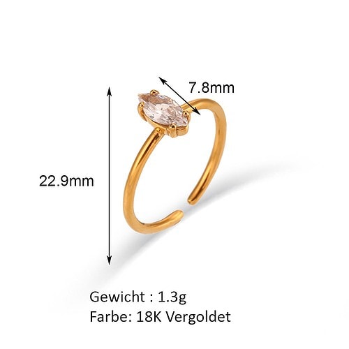 Verlobungs Ring Zirkonia