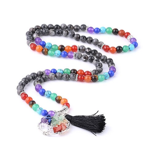 Kette Natürlicher Edelstein Bunt