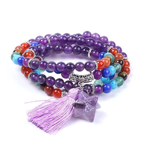 Mala Kette Amethyst