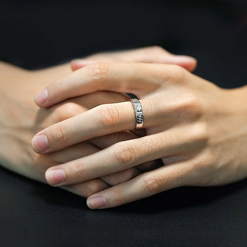 Herren Ring Zirkonia