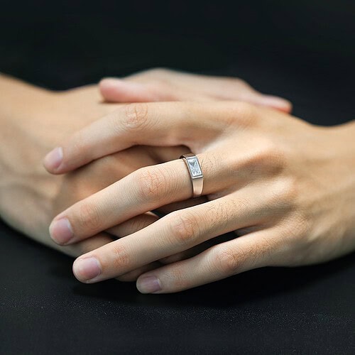 Männer Ring Silber