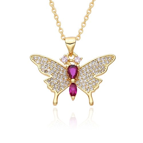 Schmetterling Kette Gold