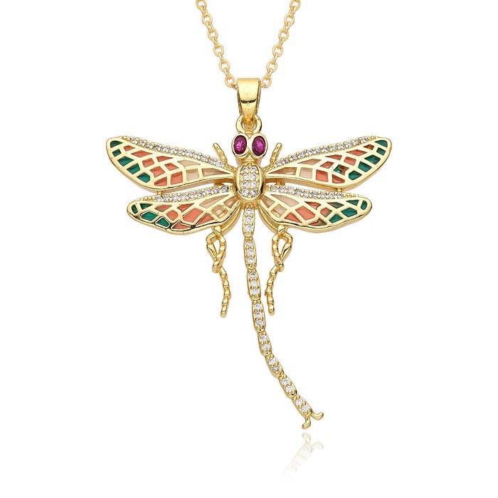 Kette Libelle mit Zirkonia – Bild 4