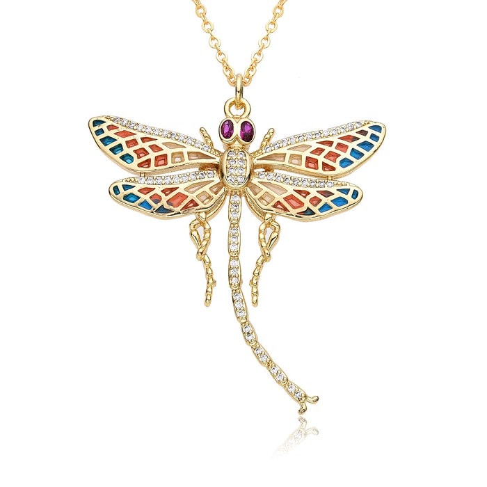Kette Libelle mit Zirkonia – Bild 5