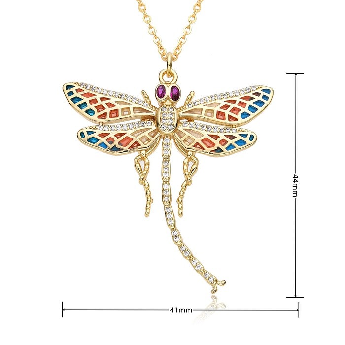 Kette Libelle mit Zirkonia – Bild 2