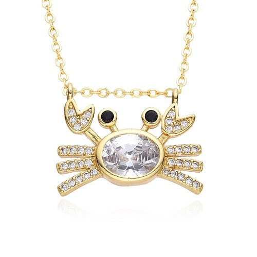 Krabbe Kette mit Zirkonia
