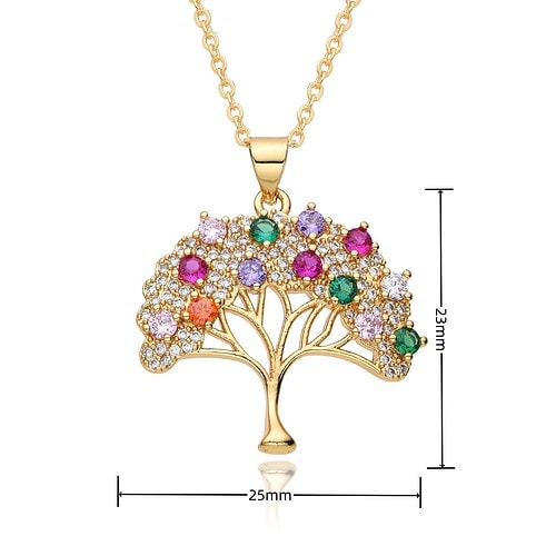 Lebensbaum Kette Gold