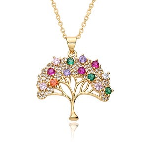 Lebensbaum Kette Gold