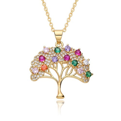 Lebensbaum Kette Gold