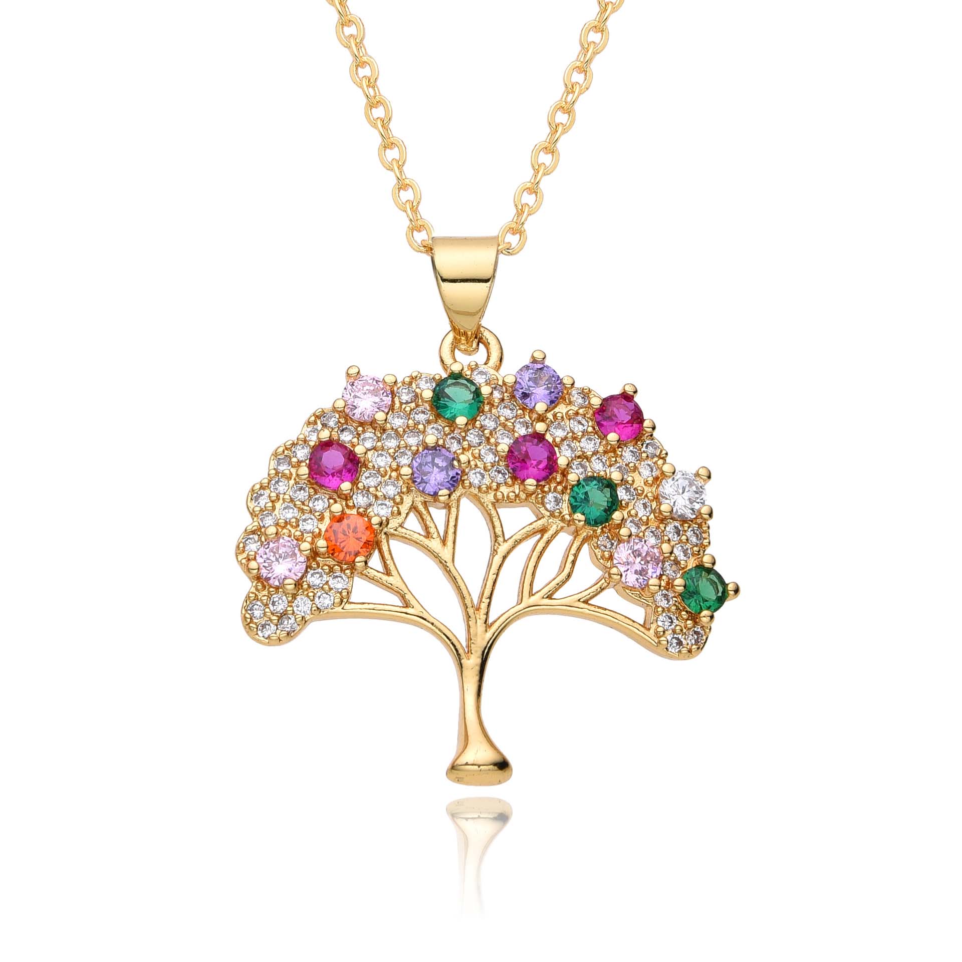 Lebensbaum Kette Gold