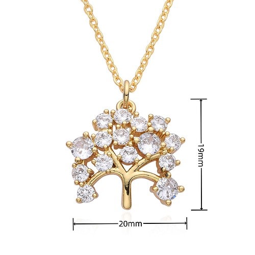 Lebensbaum Kette Gold