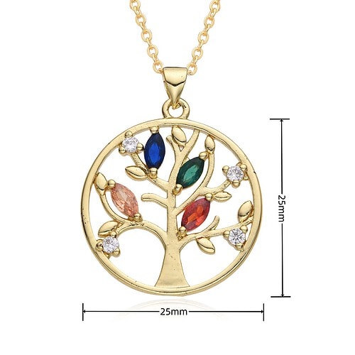Anhänger Kette Bunt