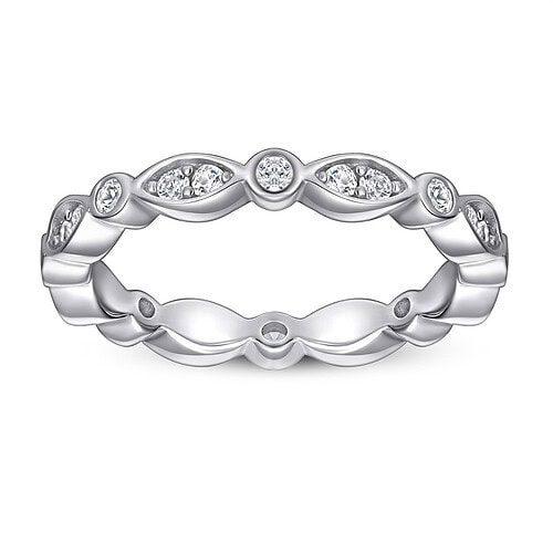 Promise Ring Rosegold Zirkonia