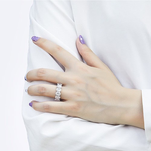Promise Ring Zirkonia Silbe