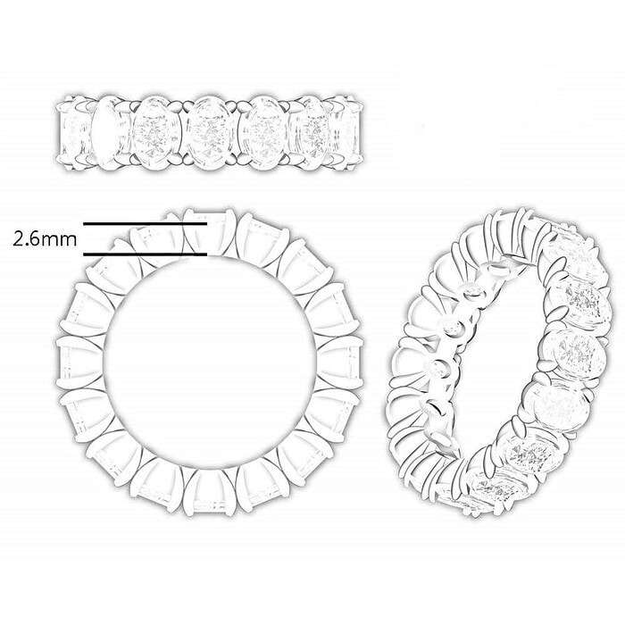Promise Ring Zirkonia Silbe
