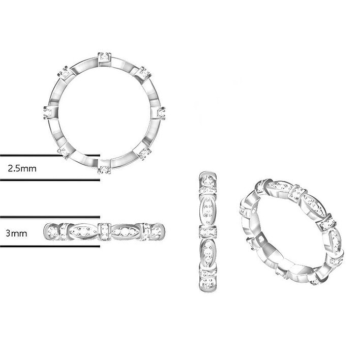Promise Ring mit Zirkonia – Bild 3