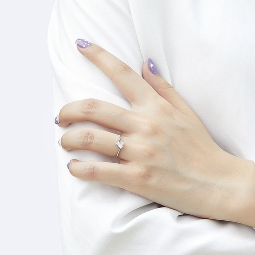 Promise Ring Herz Zirkonia