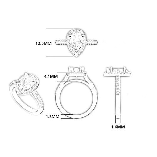 Promise Ring Tropfen Zirkonia
