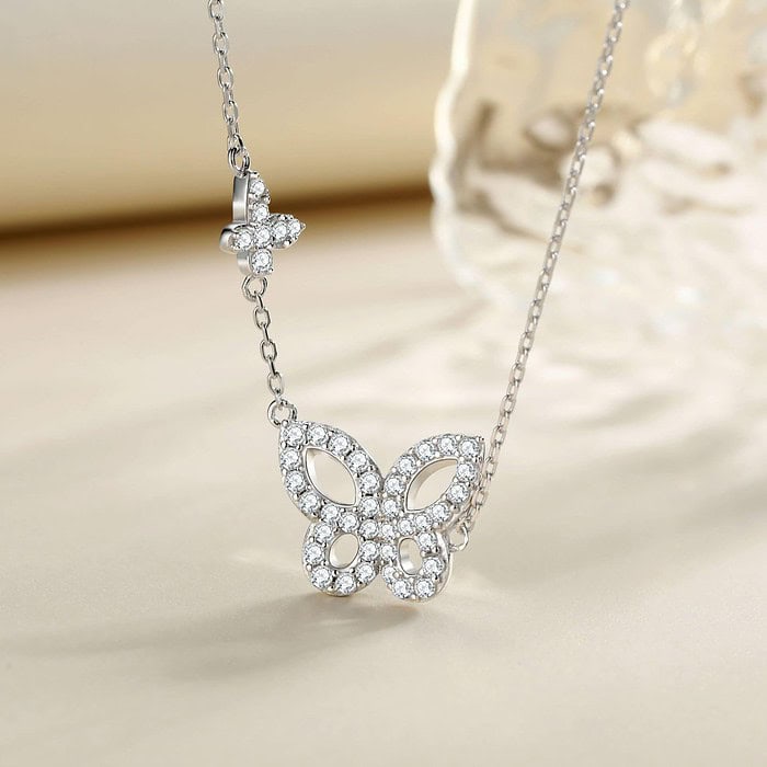 SchmetterlingKette mit Zirkonia