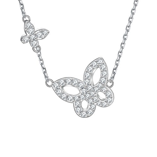 SchmetterlingKette mit Zirkonia
