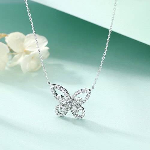 SchmetterlingKette Zirkonia