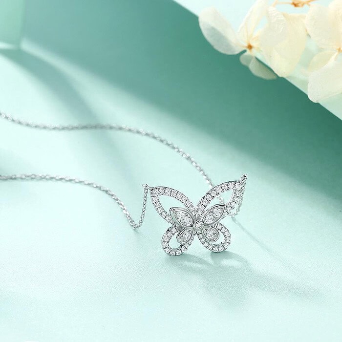 SchmetterlingKette Zirkonia