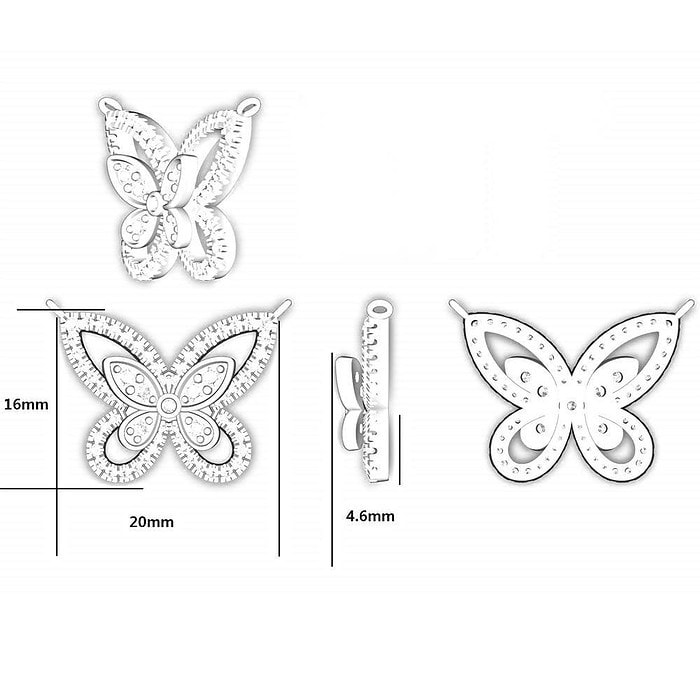 SchmetterlingKette Zirkonia