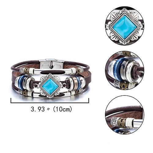 LederArmband Türkis