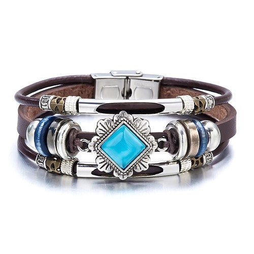 LederArmband Türkis