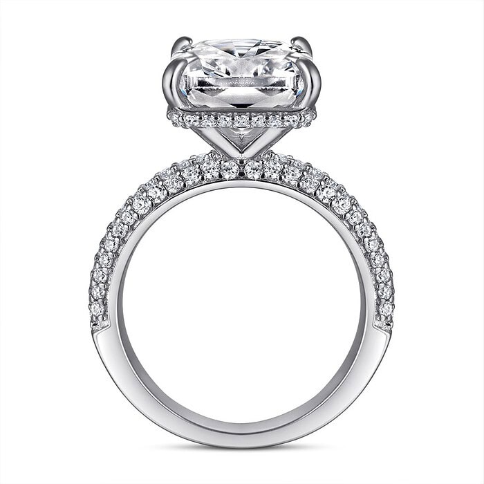 Verlobungs Ring Damen Silber