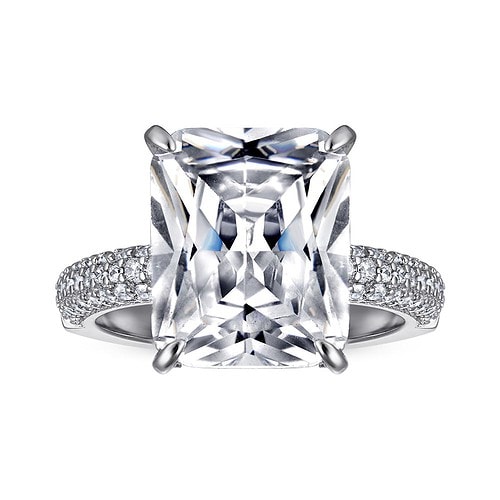 Verlobungs Ring Damen Silber