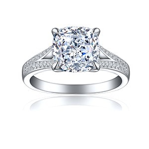 Verlobungs Ring Silber Zirkonia