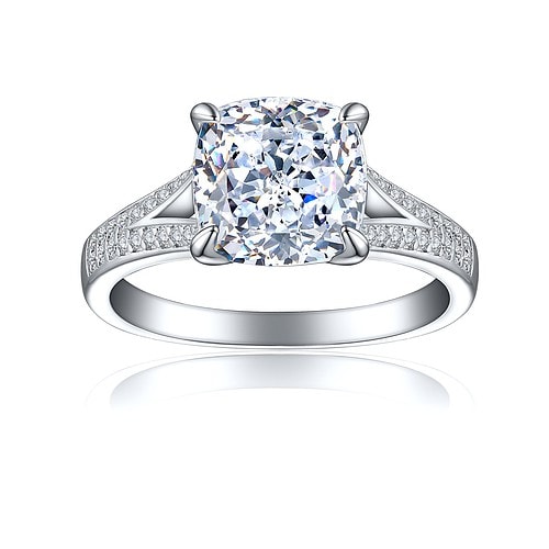 Verlobungs Ring Silber Zirkonia