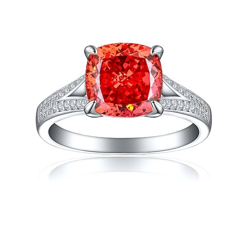 Verlobungs Ring Silber Zirkonia