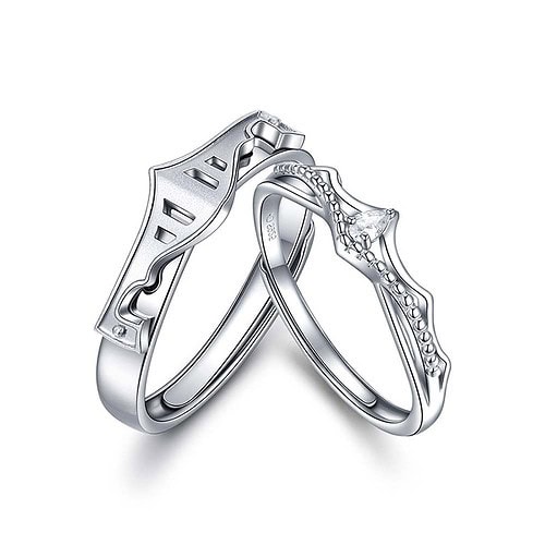 Partnerring Silber