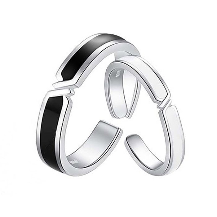 Partnerring schwarz weiße