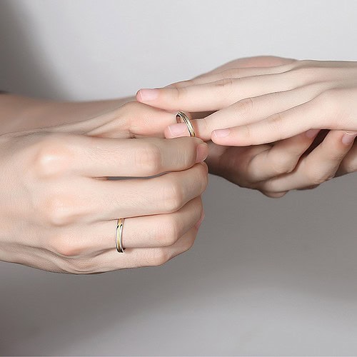 Partnerring aus Silber
