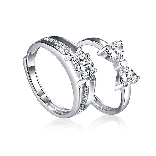 Partnerring mit Schleife