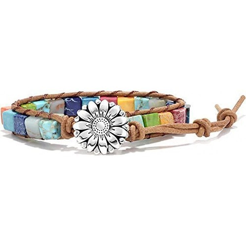 Armband Naturstein Bunt