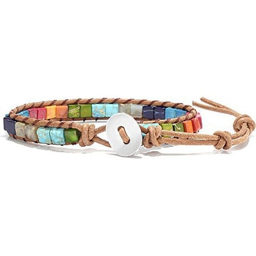 Armband Naturstein Bunt