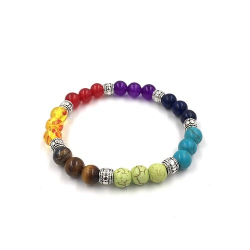 7 Chakra Armband Echte Steine