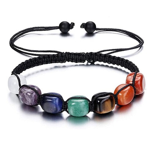 Heilsteine Armband Makramee