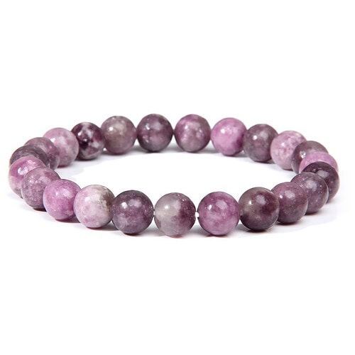 Lila Stein Armband