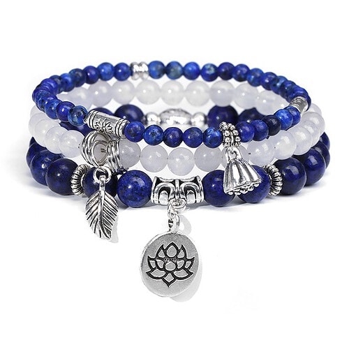 Lapislazuli Armband Mehrschichtig