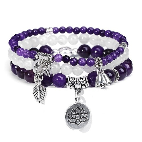 Amethyst Armband Mehrschichtig