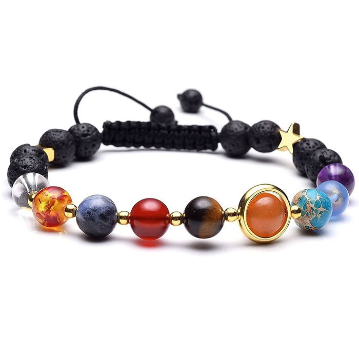 Planeten Armband Vulkanstein