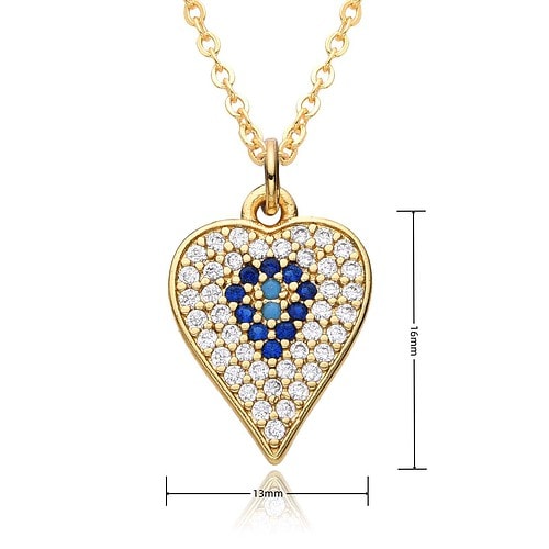 Herz Kette Blau